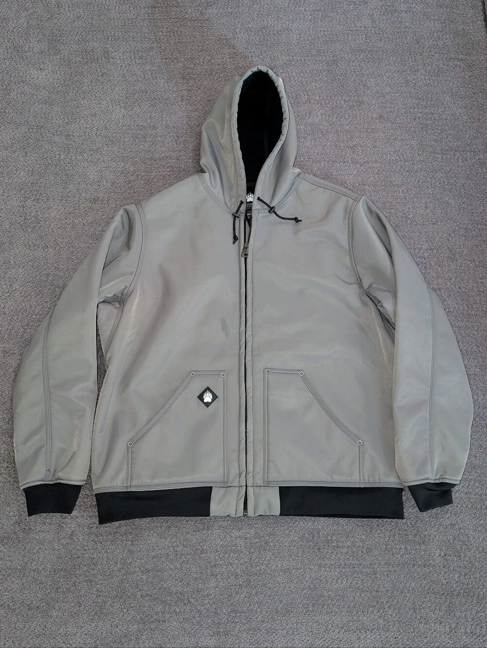 Duluth Trading Company Alaskan Hardgear Prudhoe Bay Jacket Gray Men's 2XL TALL